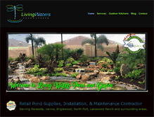 Tablet Screenshot of livingwaterfeatures.com